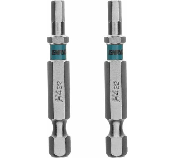 Бита GROSS HEX 4х50мм, сталь S2, шестигр., 2 шт 114163