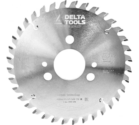 Дисковая пила подрезная для ФРЦ Deltatools Premium 180*4.7-5.9*3.5*45 Z36 KON-WZ (NEW) 06-8855