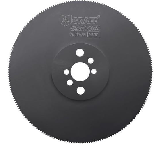 Пильный диск по стали GRAFF Expert 250 x 2.0 x 32мм x 200T HSS DMo5 221250200