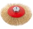 Корщетка-колесо с наклоном КУРС гайка М14, стальная латунированная волнистая проволока 115 мм, блистер 39084 1