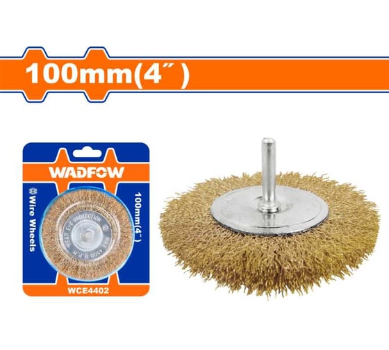 Щетка-крацовка дисковая WadFow 100 мм 10/60 WCE4402