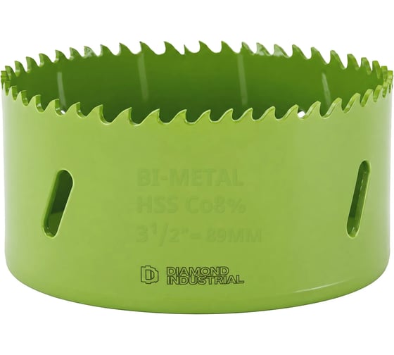Коронка биметаллическая проф. Diamond Industrial 89 мм BIM HSS-Co 8% DIDBIMCO889