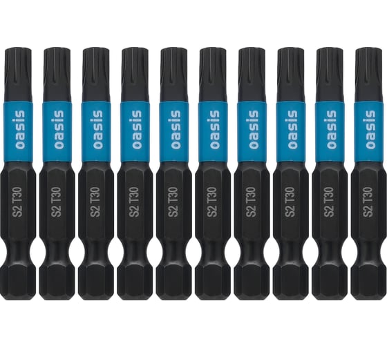 Набор торсионных магнитных бит OASIS TORX30x50 S2 10 шт 103011306017