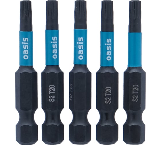 Набор торсионных магнитных бит OASIS TORX20x50 S2 10 шт 103011306015