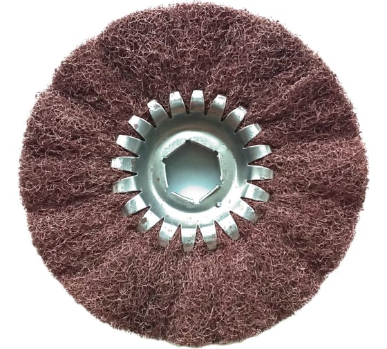 Круг нетканый для сатинирования Toyev NPB 150х19/6х40мм 4 слоя, Brown, A/Medium 101743