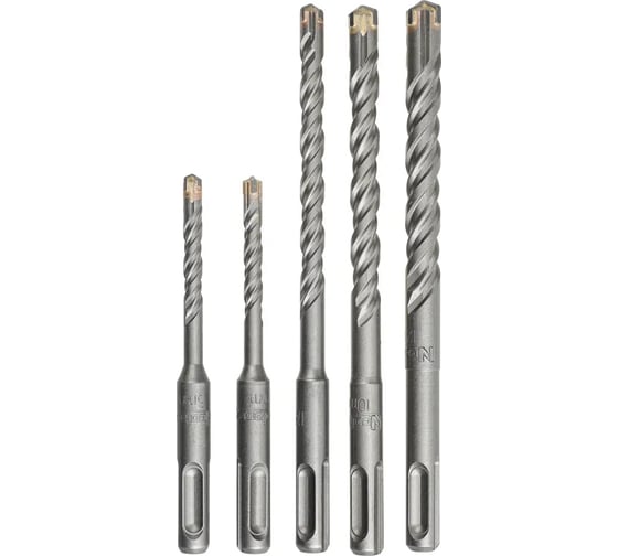 Набор буров NeoLaser SDS 5 шт 6x110-2шт, 8/10/12x160 мм.пл.кейс NLA2108