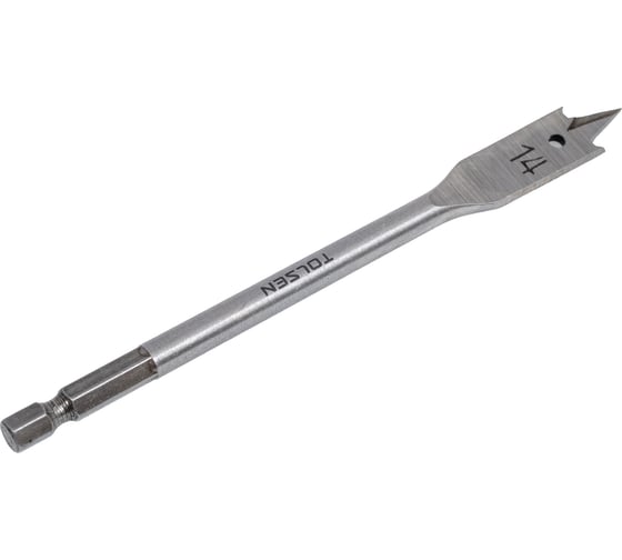 Сверло по дереву перьевое 14х152 мм, 1/4'' TOLSEN 75636