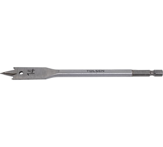Сверло по дереву перьевое 14х152 мм, 1/4'' TOLSEN 75636