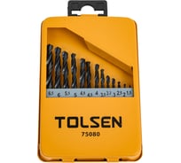 Набор сверл по металлу в металлическом кейсе 13 предметов TOLSEN 75080