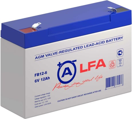 Аккумуляторная батарея LFA FB12-6 6В, 12 Ач УТ-00000769