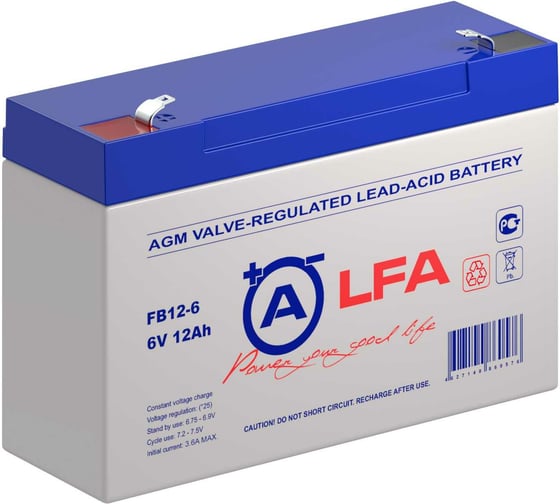 Аккумуляторная батарея LFA FB12-6 6В, 12 Ач УТ-00000769