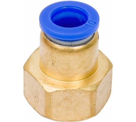 Фитинг металлический 10 мм, 1/2" Pegas pneumatic 5215