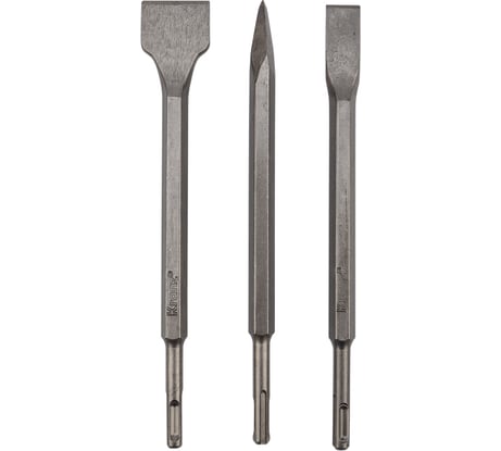 Набор зубил для перфоратора SDS Plus 3 шт KRANZ KR-91-0430