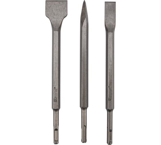 Набор зубил для перфоратора SDS Plus 3 шт KRANZ KR-91-0430