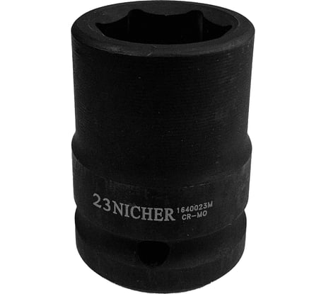 Головка ударная 6-гранная (23 мм; 3/4") NICHER 1640023M