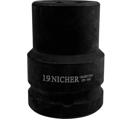 Головка ударная 6-гранная (19 мм; 3/4") NICHER 1640019M 1