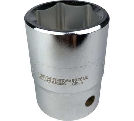Головка 6-гранная (26 мм; 3/4") NICHER 640026MC