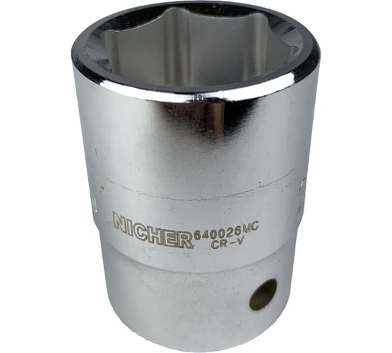 Головка 6-гранная (26 мм; 3/4") NICHER 640026MC 1