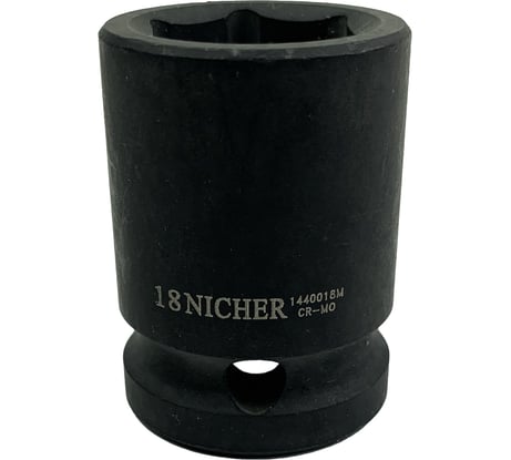 Головка ударная 6-гранная (18 мм; 1/2") NICHER 1440018M