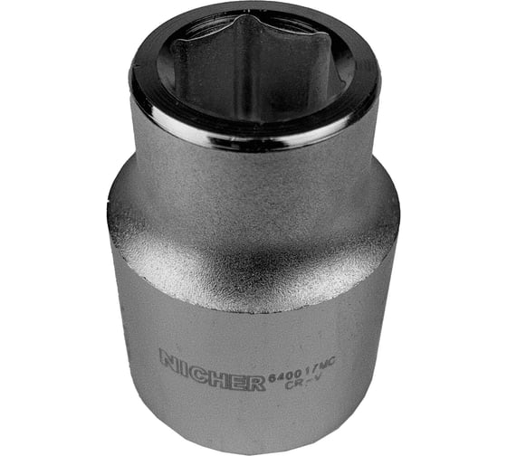 Головка 6-гранная (17 мм; 3/4") NICHER 640017MC