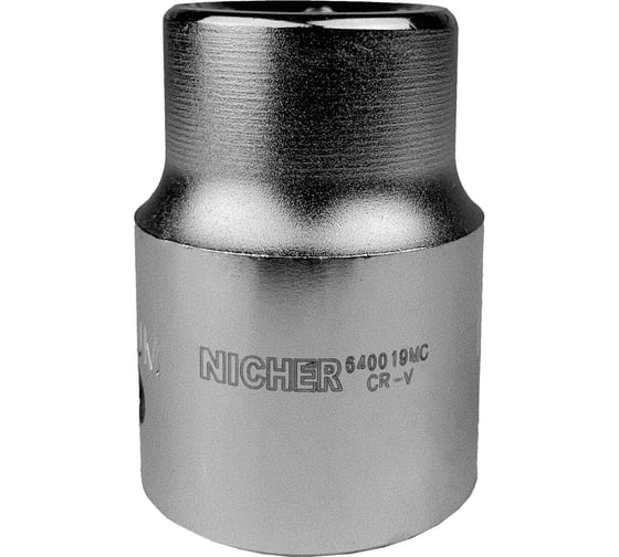 Головка 6-гранная (19 мм; 3/4") NICHER 640019MC