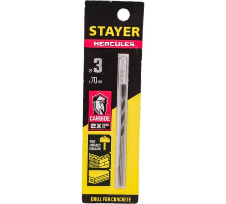 Cверло по бетону STAYER Hercules 3x70 мм 2915-070-03_z01