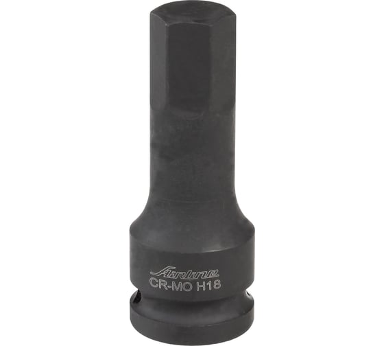 Головка ударная торцевая 1/2"DR, внешний 6-гранник, Hex18 Airline ATAS015 1