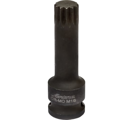 Головка ударная торцевая 1/2"DR, внешний SPLINE, M16 AIRLINE ATAS038
