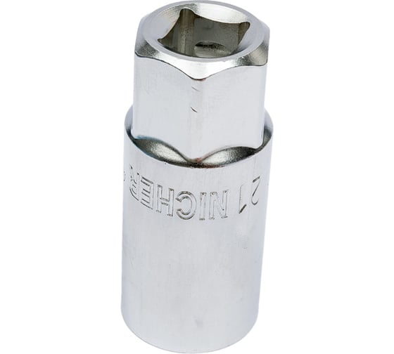 Головка свечная 12-гранная магнитная (21 мм; 1/2") NICHER 436521SM12