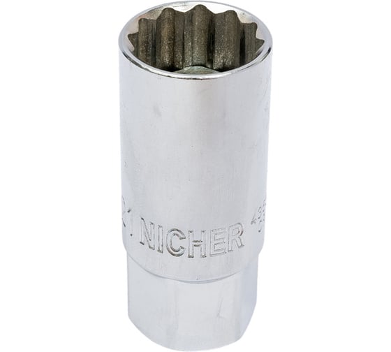 Головка свечная 12-гранная магнитная (21 мм; 1/2") NICHER 436521SM12