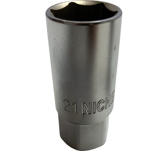 Головка свечная 6-гранная магнитная (21 мм; 1/2") NICHER 436021SM6