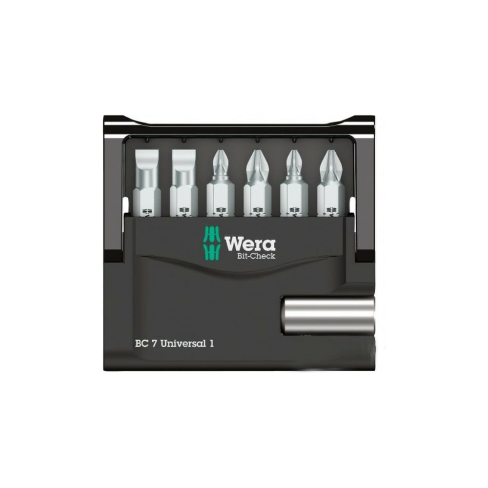 Набор бит MINI-CHECK SB 7 предметов WERA WE-073406 - выгодная цена ...