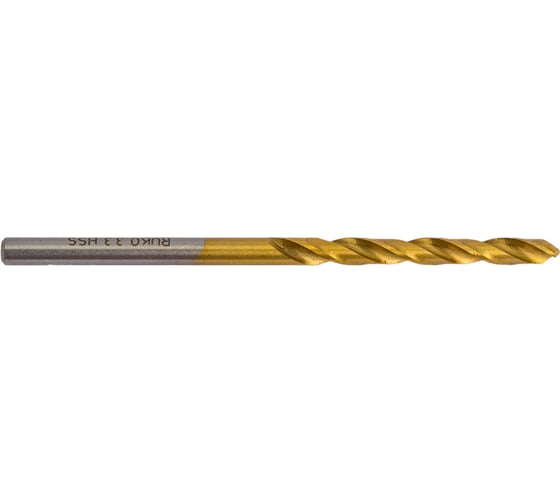 Сверло по металлу HSS-G TiN DIN 338 (3.3x65/36 мм) Ruko 250033T