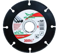 Диск алмазный мультифункциональный METAL PRO (125х1.6х3х22.24 мм) MD-STARS METPR12522