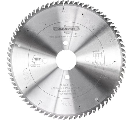Диск пильный HW основной (350x60x4.4/3.2 мм; Z72; TR-F) Golden Eagle TL00000124