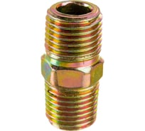 Двусторонняя резьба муфта наружная 1/4" удлиненная модель Pegas pneumatic 4105