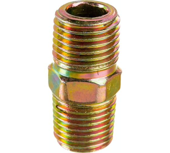 Двусторонняя резьба муфта наружная 1/4" удлиненная модель Pegas pneumatic 4105