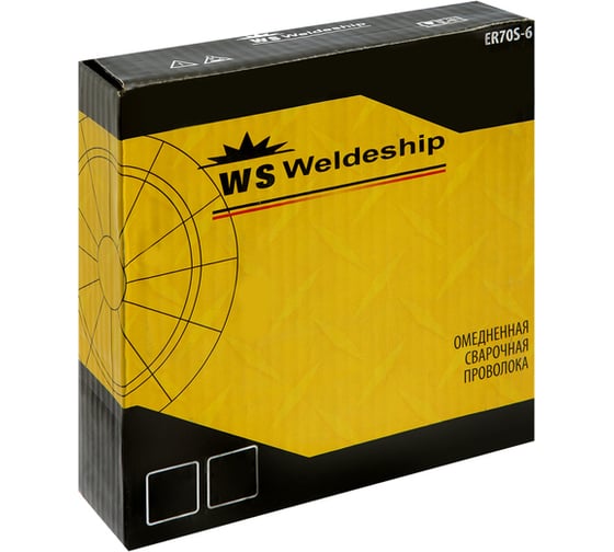 Омедненная сварочная проволока ER70S-6 (1 мм; 15 кг) WS WELDESHIP LKMRKT1015