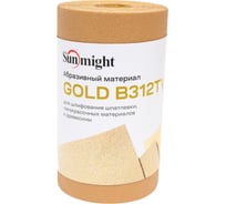 Шлифовальная бумага GOLD B312T в рулонах 5 м, 115 мм, P100, золотистая SUNMIGHT 30307R