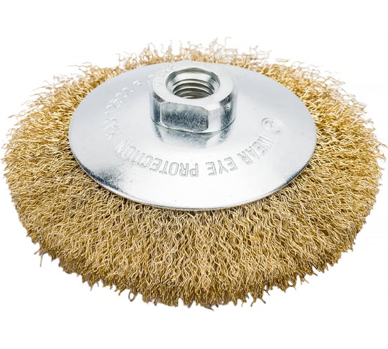 Кордщетка дисковая латунная для УШМ 115 мм, М14 F-BWD045B Forsage 50867 1
