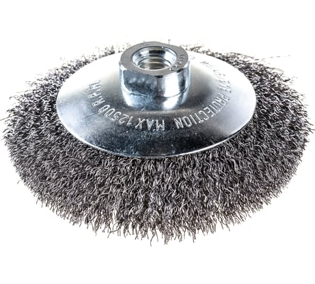 Кордщетка дисковая стальная для УШМ 115 мм, М14, в блистере F-BWD045S Forsage 50868