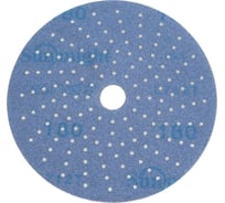 Шлифовальный круг CERAMIC L712T 125 мм на липучке с мультипылеотводом, P180,5 шт Sunmight 76410R