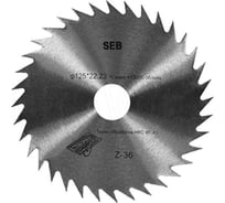 Диск пильный по дереву без победита 125х22.23 мм, 36Z S.E.B. 306PG-1253622BP