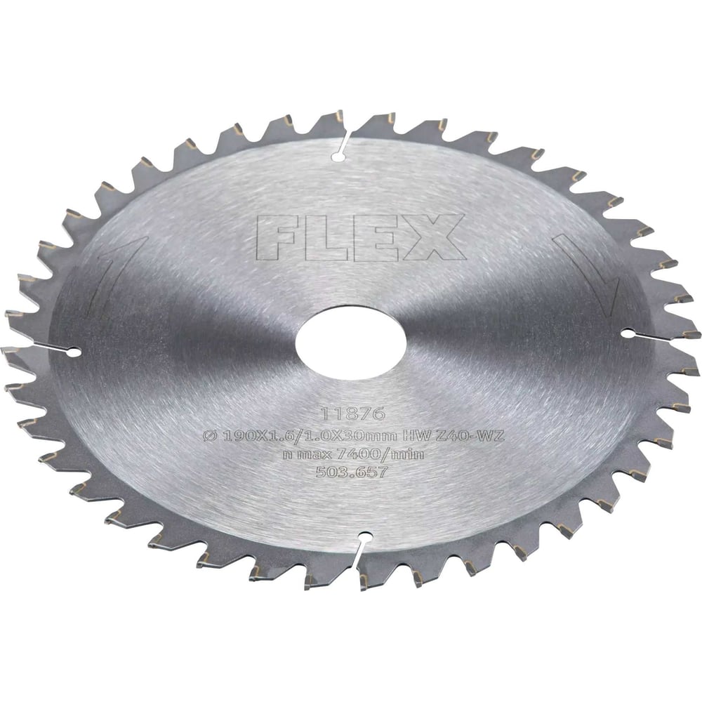 Пильный диск (190x1.6/1.0x30 мм; HW Z40/5° WZ) FLEX 503657