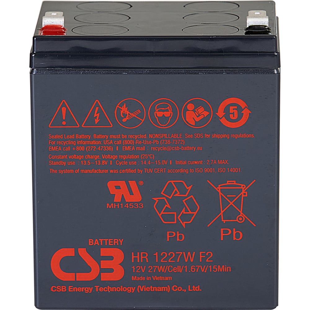 Аккумуляторная батарея для ИБП CSB HR1227W F2