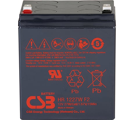 Аккумулятор для ИБП CSB HR1227W F2 УТ-00000115