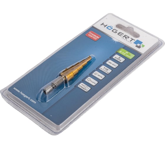 Сверло ступенчатое 4-12 мм HOEGERT TECHNIK HT6D321