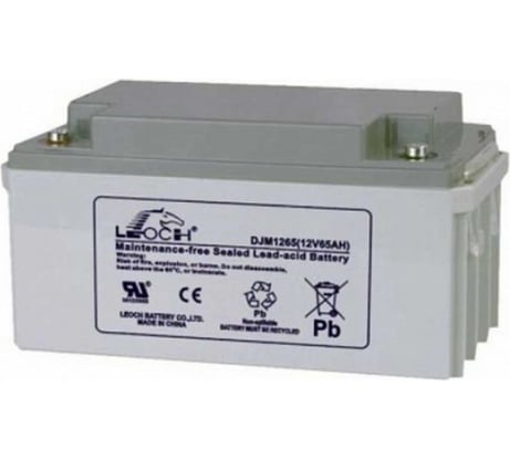 Аккумулятор для ИБП Leoch DJM1265 12В, 65 Ач УТ-00000572