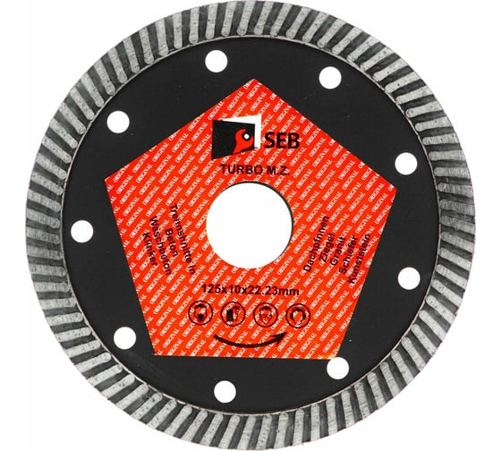 Диск алмазный турбо 125х10х22.23 мм S.E.B. 106AG-SEB12522MT