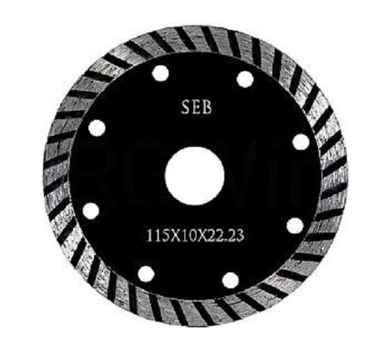 Алмазный диск турбо 115х10х22.23 мм S.E.B. 106AG-SEB11522DT 1